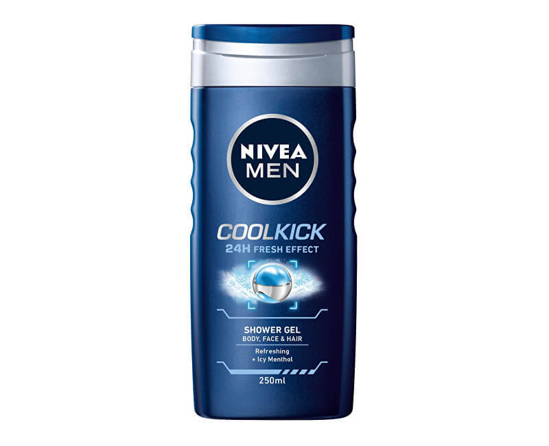Nivea Fresh Kick 250 ml shower gel for face, body and hair 250ml &scaron;ampūnas