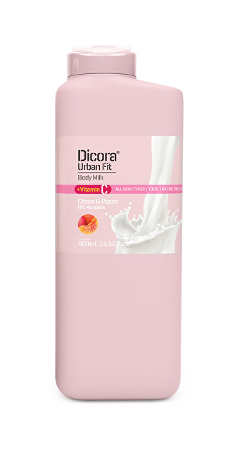 Dicora Body Milk with Vitamin C Citrus & Peach (Body Milk) 400 ml 400ml Moterims
