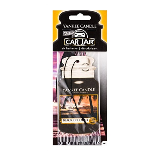 Yankee Candle Paper car tag Black Coconut 1 pc. automobilio gaiviklis