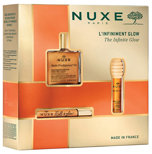 Nuxe The Infinite Glow Set Gift Set atstatomoji plaukų priežiūros priemonė