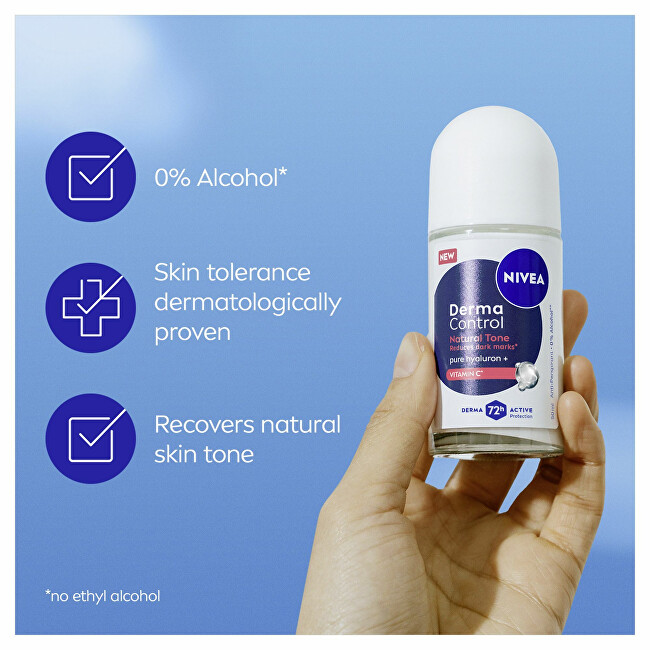 Nivea Derma Control Natural Tone Antiperspirant Roll-On (Antiperspirant) 50 ml 50ml dezodorantas