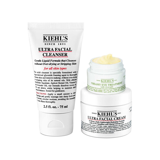 Kiehl&acute;s Hydration Routine Set Gift Set makiažo valiklis