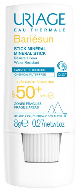 Uriage Miner&aacute;ln&iacute; ochrann&aacute; tyčinka SPF 50+ Bariesun (Mineral Stick) 8 g Unisex