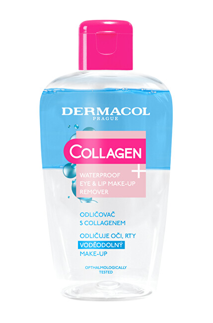 Dermacol Two-phase waterproof make-up remover Collagen Plus (Waterproof Eye & Lip Make-Up Remover) 150 ml 150ml Moterims