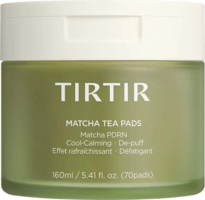 Tirtir Matcha Tea Pads - Zklidňuj&iacute;c&iacute; pleťov&eacute; tampony ( 70 ks ) Veido priemonė raudonuojančiai ir jautriai odai Moterims