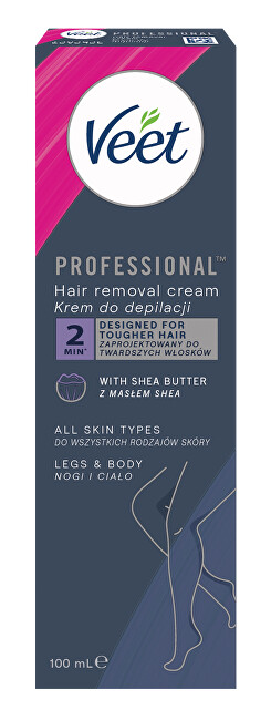 Veet Depilatory cream for all skin types Proffesional ( Hair Removal Cream) 100ml priemonė skutimuisi