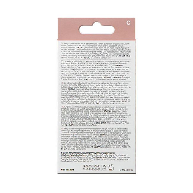 Kiss Bare-But-Better Gel Nails (Nails) 28 pcs priemonė nagams