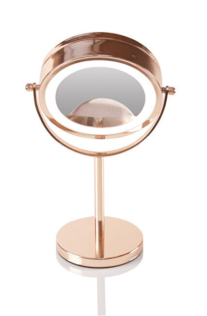 Rio-Beauty Double-sided cosmetic mirror (Rose Gold Mirror) veidrodis