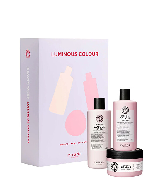 Maria Nila Brightening care gift set for colored hair Luminous Color Moterims