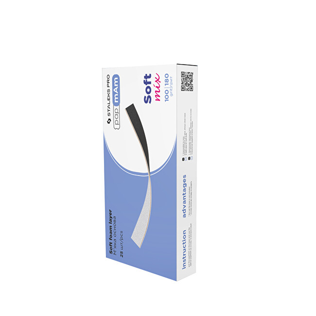 STALEKS Double-sided replacement sandpaper Expert roughness 180/240 (Disposable Double-sided Files PapmAm Mi Pedikiūrui