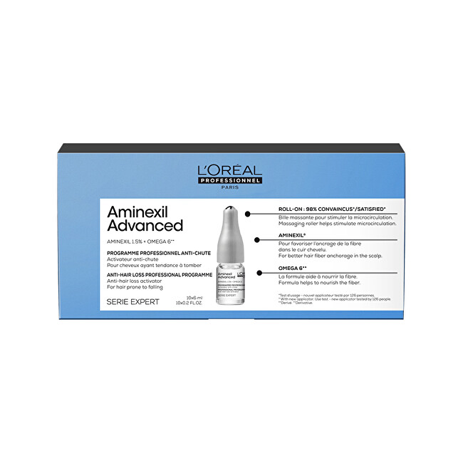 L´Oréal Professionnel Ampoules against hair loss Aminexil ( Advanced Ampuls) 10 x 6 ml 6ml Vyrams