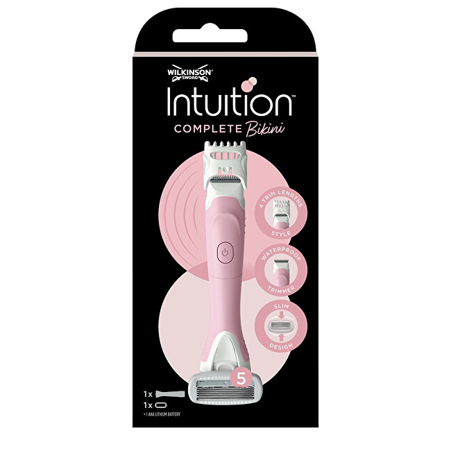 Wilkinson Sword Intuition Complete Bikini Shaver + 1 head Moterims