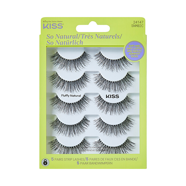 Kiss False eyelashes So Natural 02 blakstienų tu&scaron;as