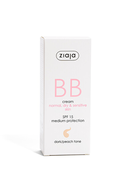 Ziaja norm&aacute;ln&iacute;, such&aacute;, citliv&aacute; ple? - ton tmav&yacute; SPF15 50ml 50ml makiažo pagrindas