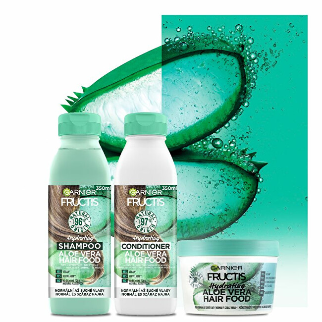Garnier Moisturizing Conditioner for Normal and Dry Hair Fructis Hair Food (Aloe Vera Hydrating Conditioner) 350ml plaukų balzamas