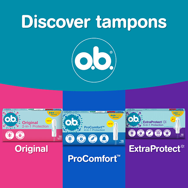 o.b. Original Super Tampons 32 ks Intymios higienos priemonė