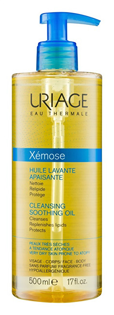 Uriage Cleasing Cleansing Oil for Face and Body (Cleasing Soothing Oil) 500ml Moterims