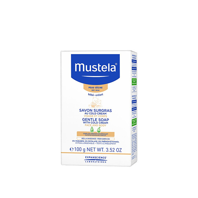 Mustela Baby gentle soap for face and body (Gentle Soap with Cold Cream ) 100 g Vaikams