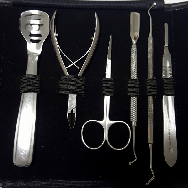 Surgana Set for pedicure - 10 tools Pedikiūrui