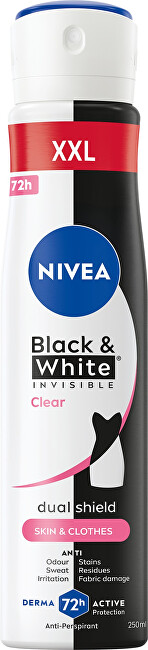 Nivea Antiperspirant spray Black & White Anti-Perspirant 250 ml 250ml Moterims