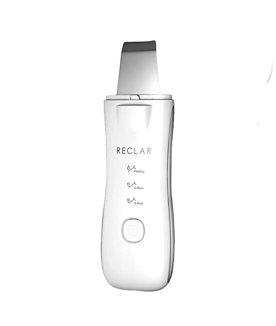 RECLAR Galvanic peeler and light therapy silver makiažo valiklis