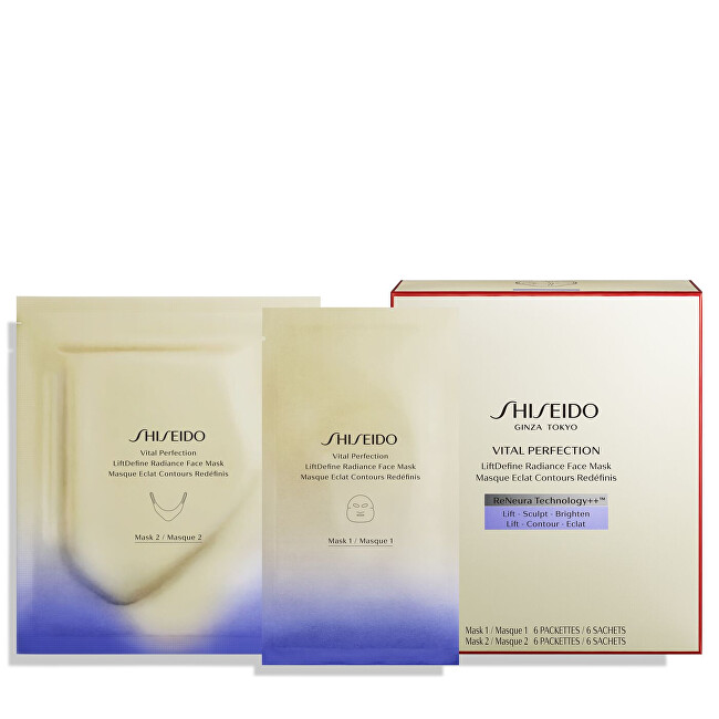 Shiseido Vital Perfection LiftDefine Radiance (Face Mask) 2 x 6 pcs Moterims