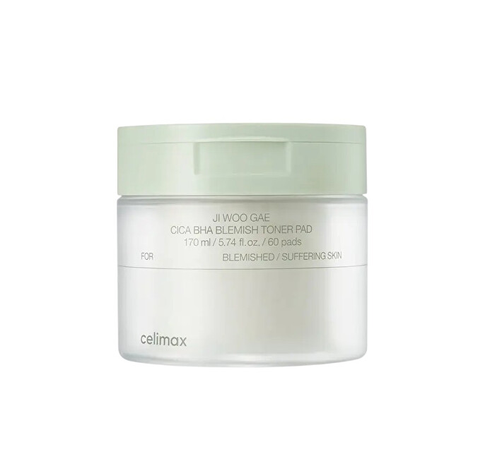 Celimax Ji Woo Gae Cica BHA Blemish Toner Pad Pur&scaron;kiamas veido losjonas Veido losjonas Unisex