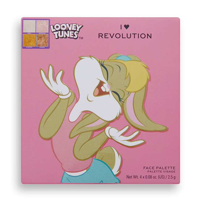 I Heart Revolution Looney Tunes X Lola highlighter palette (Highlighter Palette) 9 g šviesintojas