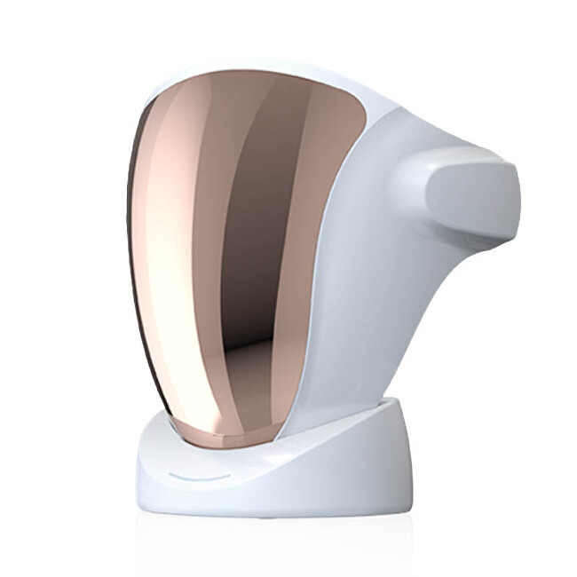 Palsar 7 Professional LED treatment mask for face and neck with charging station (White, Gold) kosmetinis prietaisas