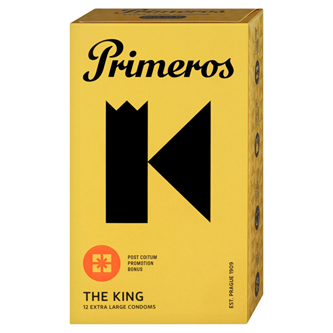 Primeros The King Condoms 12 ks intymios higienos priežiūra