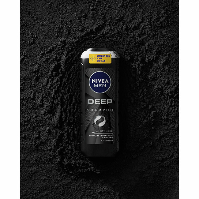 Nivea Revitalizing shampoo for oily hair and scalp Men (Deep Shampoo) 500ml &scaron;ampūnas