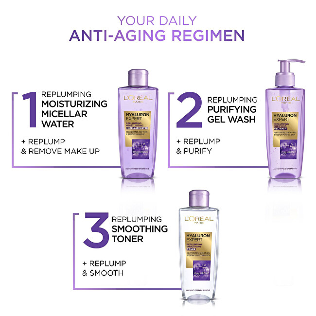 L&acute;Or&eacute;al Paris Hyaluron Special ist (Replumping Smooth ing Toner) 200 ml 200ml makiažo valiklis