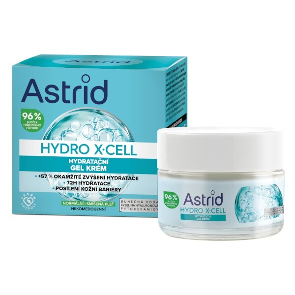 Astrid Hydrating gel cream for normal to mixed skin Hydro X-Cell 50 ml 50ml Moterims