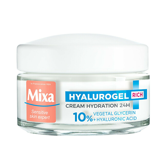Mixa Intense Hydrating Day Cream (Hyalurogel Rich Cream) 50 ml 50ml vietinės priežiūros priemonė