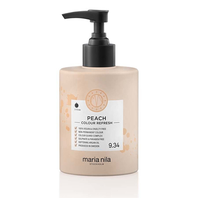 Maria Nila Gentle nourishing mask without permanent color pigments 9.34 Peach ( Colour Refresh Mask) 300ml Moterims