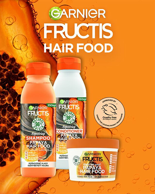 Garnier Fructis Hair Food Regenerating Conditioner for Damaged Hair ( Papaya Repair ing Conditioner) 350 ml 350ml plaukų balzamas