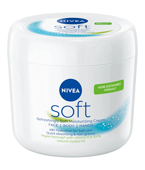 Nivea Refreshingly Soft Moisturizing Cream 500 ml 500ml Moterims