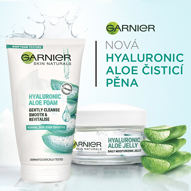 Garnier Cleansing skin foam Skin Natura l s (Hyaluronic Aloe Foam) 150 ml 150ml makiažo valiklis