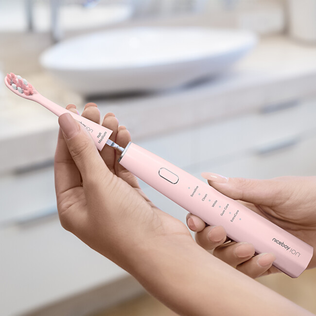 Niceboy ION Sonic Pink Sonic Toothbrush dantų &scaron;epetėlis