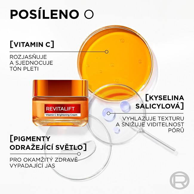 L&acute;Or&eacute;al Paris Revitalift Vitamin C brightening cream (Brightening Cream) 50 ml 50ml vietinės priežiūros priemonė