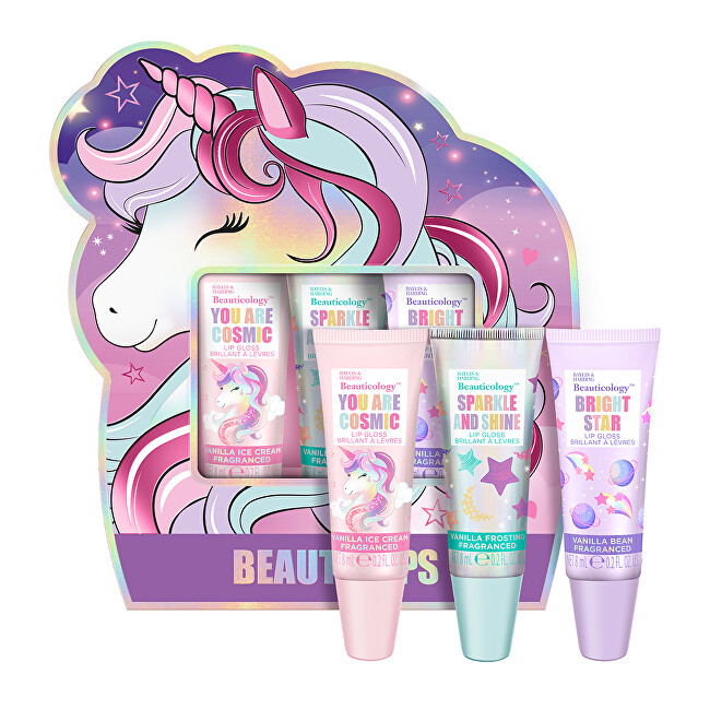 Baylis & Harding Unicorn Gift Set 3 x 8 g lūpų blizgesys