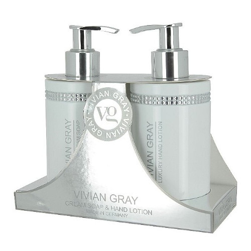 Vivian Gray White Crystals cosmetic set Moterims