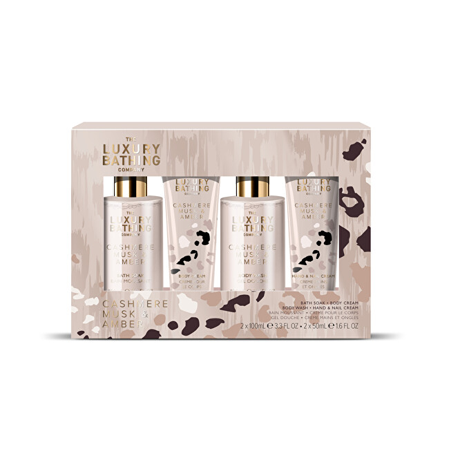 Grace Cole Cashmere, Musk & Amber Gift Set 4 pcs Vonios ir du&scaron;o priemonė Moterims