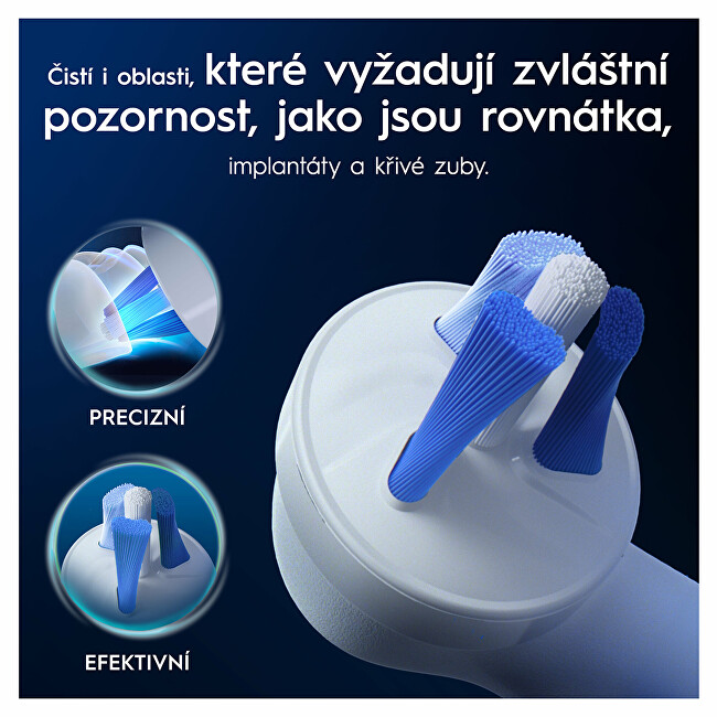 Oral B Replacement brush heads iO Interdental Clean 2 pcs dantų &scaron;epetėlis