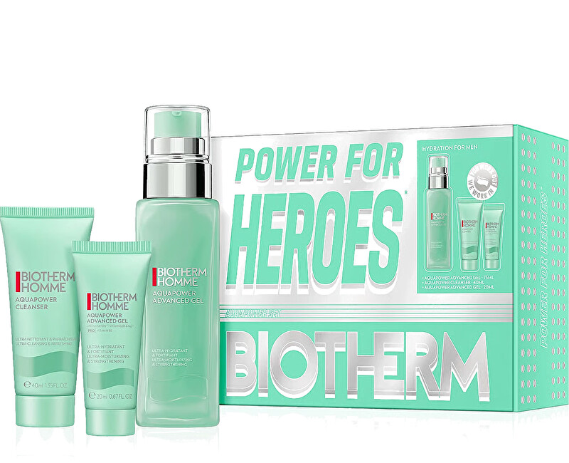 Biotherm Homme Aquapower Advanced Set Gift Set makiažo valiklis
