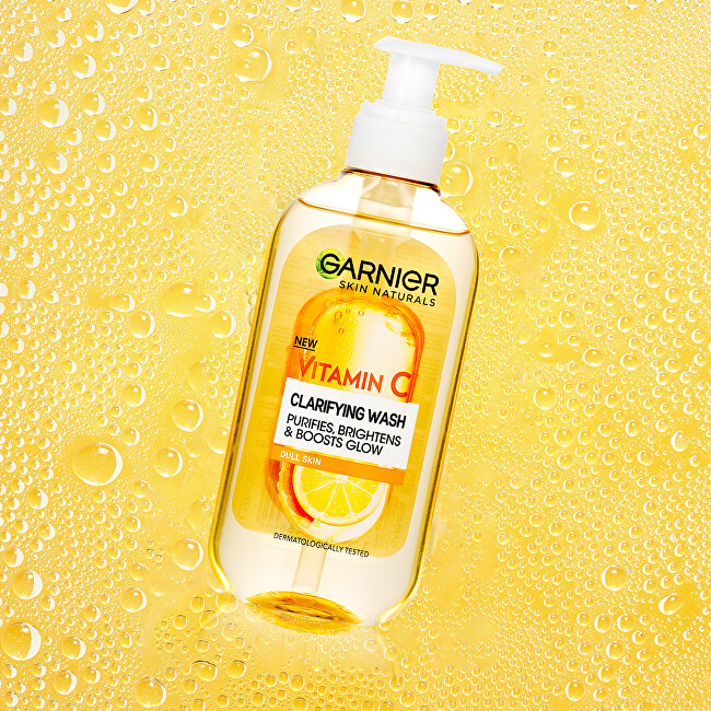 Garnier Brightening cleansing gel with vitamin C Skin Natura l s ( Clarify ing Wash) 200 ml 200ml makiažo valiklis