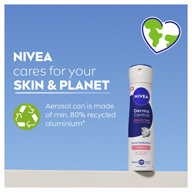 Nivea Antiperspirant spray Derma Control Natural Tone (Antiperspirant) 150 ml 150ml dezodorantas