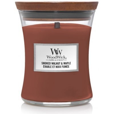 WoodWick Scented candle vase medium Smoked Walnut & Maple 275 g kvepianti žvakė