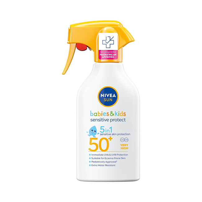 Nivea Sunscreen spray SPF 50+ Kids Sensitive Protect Spray Dekoratyvinė kosmetika