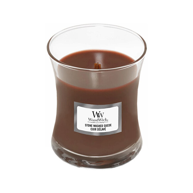 WoodWick Scented candle vase Stone Washed Suede 85 g Unisex